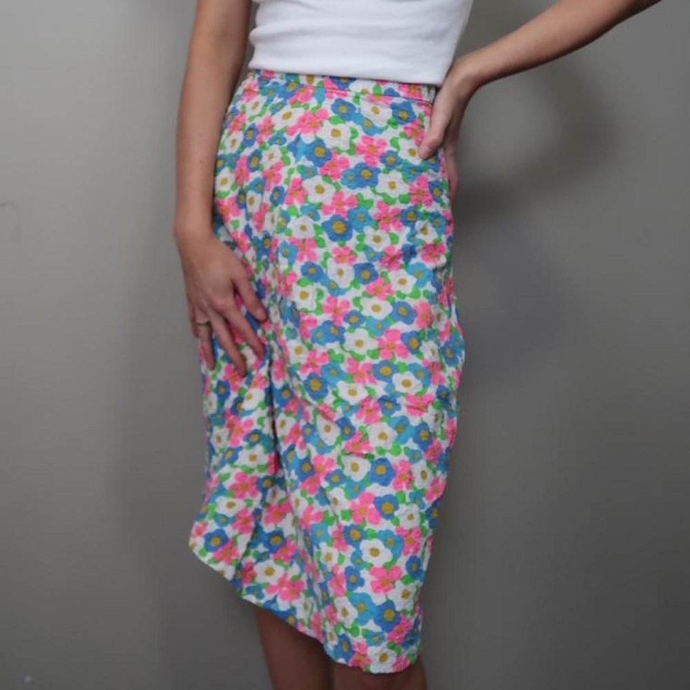 Vintage 70s floral skirt